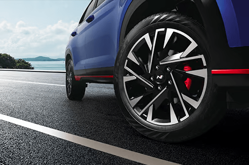 Hyundai Creta N Line R18 diamond cut alloys